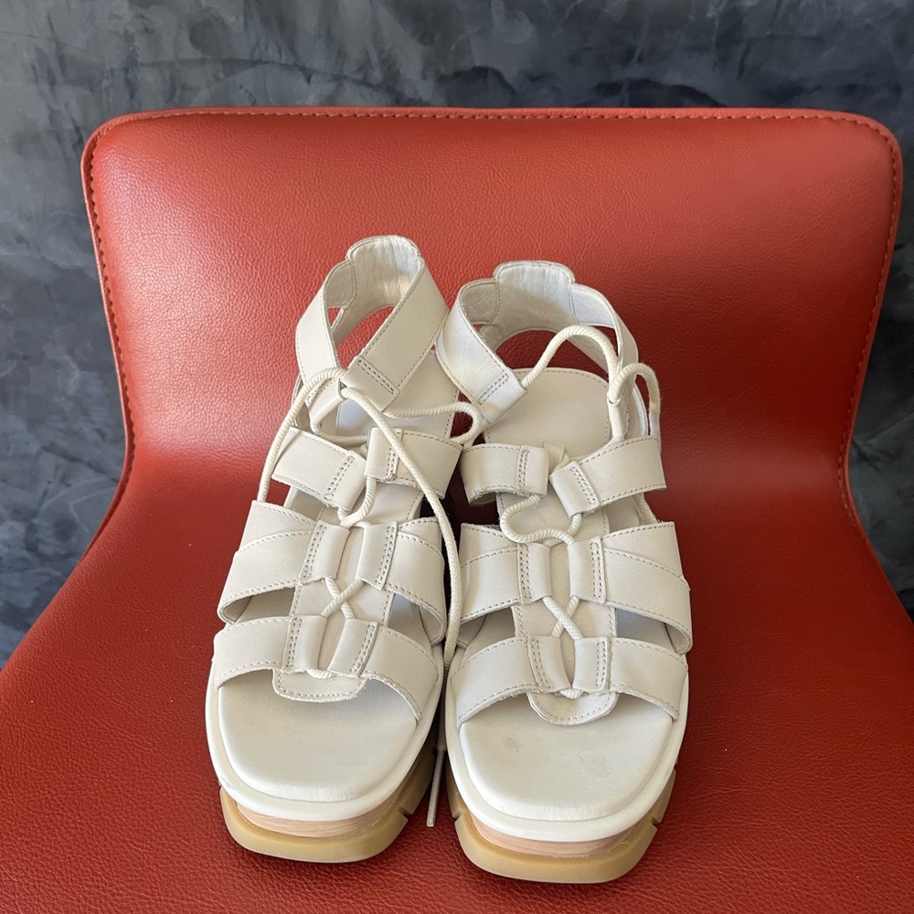 Sorel Cream Wedge Shoes